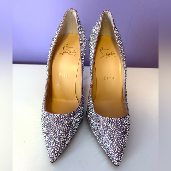Christian Louboutin So Kate Swarovski Elegant purple Stiletto Heels pumps - Picture 10 of 14